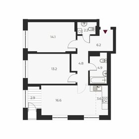 Квартира 68,5 м², 3-комнатная - изображение 1