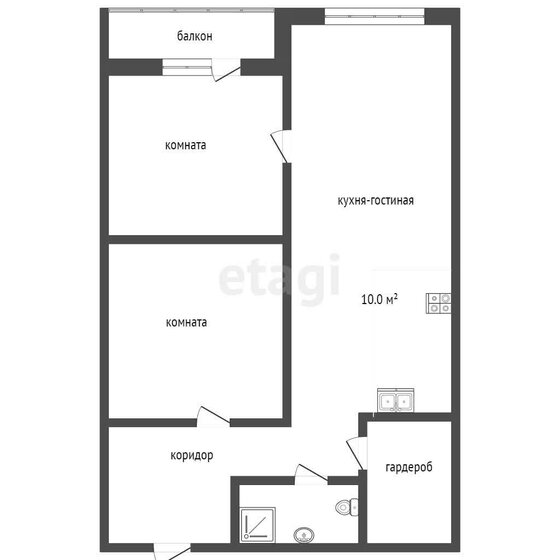 49,9 м², 2-комнатная квартира 5 699 000 ₽ - изображение 22
