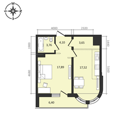 52,6 м², 2-комнатная квартира 6 700 000 ₽ - изображение 14