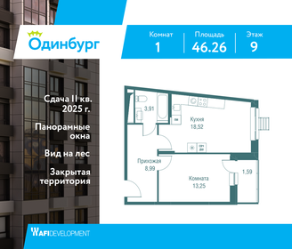 46,3 м², 1-комнатная квартира 10 329 858 ₽ - изображение 60