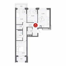 Квартира 81 м², 3-комнатная - изображение 1