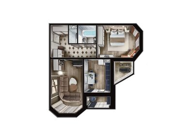 Квартира 63,4 м², 2-комнатная - изображение 2