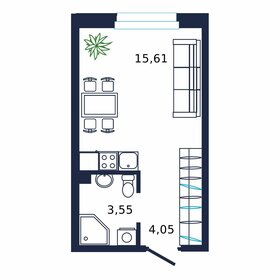 Квартира 22,7 м², студия - изображение 1