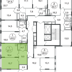 Квартира 47,1 м², 1-комнатная - изображение 2