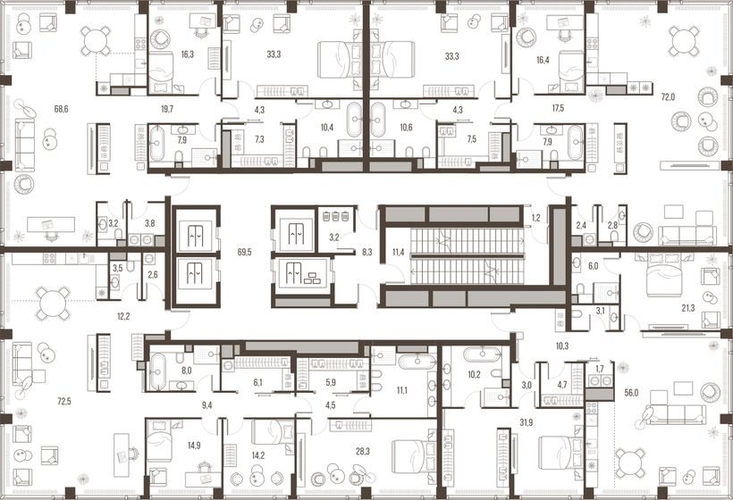 505 м², 5-комнатная квартира 293 900 000 ₽ - изображение 88