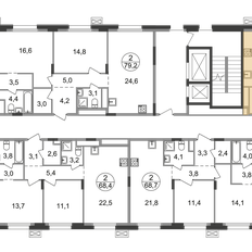 Квартира 106 м², 3-комнатная - изображение 2