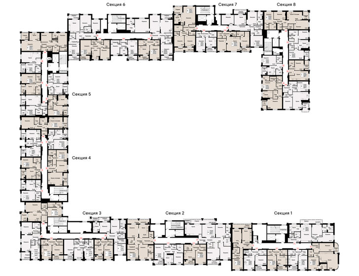 58 м², 2-комнатная квартира 8 900 000 ₽ - изображение 69