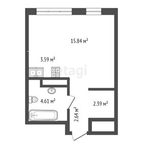 Квартира 29 м², студия - изображение 1