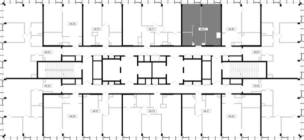 Квартира 44,1 м², 1-комнатная - изображение 3