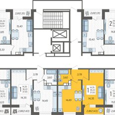 Квартира 37,7 м², 1-комнатная - изображение 2