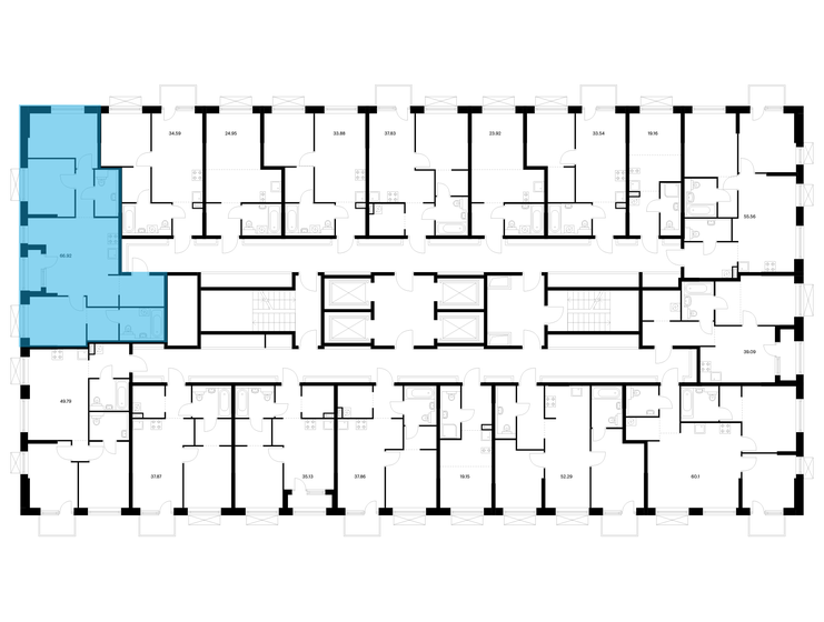 46,2 м², 1-комнатная квартира 7 392 000 ₽ - изображение 27
