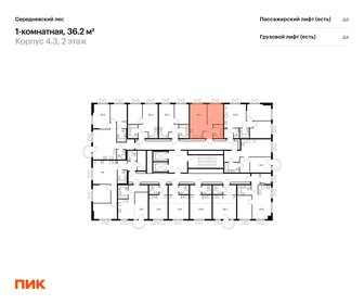 Квартира 36,2 м², 1-комнатная - изображение 2