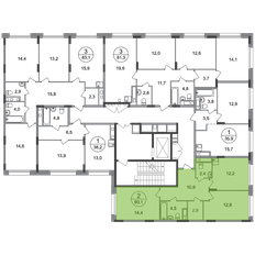 Квартира 60,1 м², 2-комнатная - изображение 2