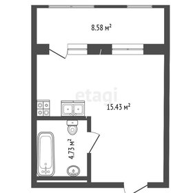 Квартира 33,1 м², студия - изображение 1