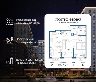Квартира 65,2 м², 2-комнатная - изображение 1