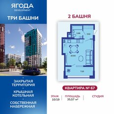 Квартира 35,5 м², 1-комнатная - изображение 3