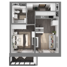 Квартира 38,8 м², 1-комнатная - изображение 2