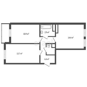 Квартира 49,9 м², 2-комнатная - изображение 1