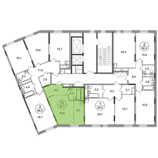 Квартира 32,1 м², студия - изображение 2