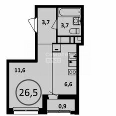 Квартира 27 м², студия - изображение 2