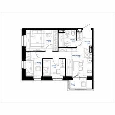 Квартира 48,6 м², 3-комнатная - изображение 2