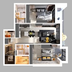 Квартира 87,4 м², 2-комнатная - изображение 3
