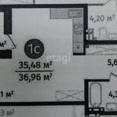 Квартира 35,5 м², студия - изображение 5