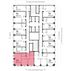 Квартира 70,7 м², 2-комнатная - изображение 2