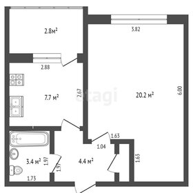 43,1 м², 1-комнатная квартира 5 100 000 ₽ - изображение 24