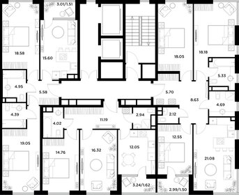 71 м², квартира-студия 24 200 000 ₽ - изображение 64