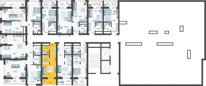 21 м², квартира-студия 11 980 000 ₽ - изображение 56