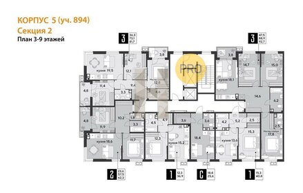 Квартира 36,9 м², 1-комнатная - изображение 2