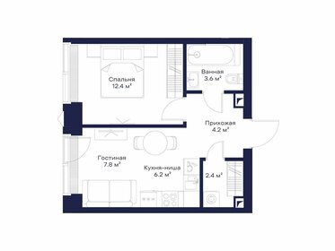 Квартира 36,5 м², 1-комнатная - изображение 1