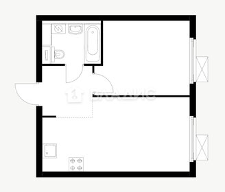 Квартира 33,7 м², 1-комнатная - изображение 1