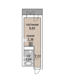 Квартира 21,2 м², студия - изображение 2