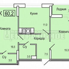 Квартира 60,2 м², 2-комнатная - изображение 3