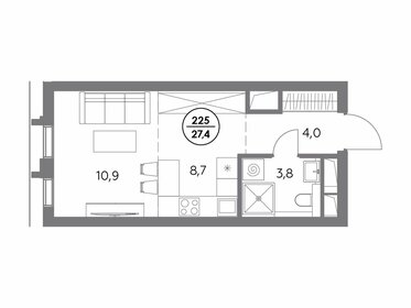 29,4 м², квартира-студия 17 081 400 ₽ - изображение 28