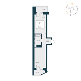 50,2 м², 1-комнатная квартира 9 500 000 ₽ - изображение 18