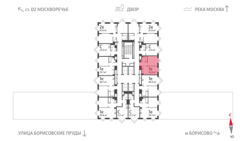 33,1 м², 1-комнатная квартира 16 378 542 ₽ - изображение 32