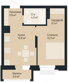 Квартира 37,7 м², 1-комнатная - изображение 1