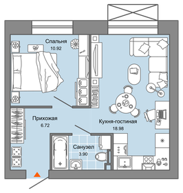 42,1 м², 2-комнатная квартира 4 490 000 ₽ - изображение 110