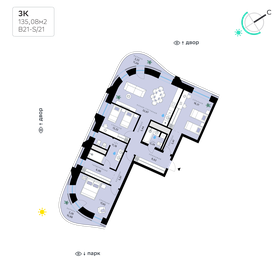 133 м², 3-комнатная квартира 98 643 024 ₽ - изображение 20