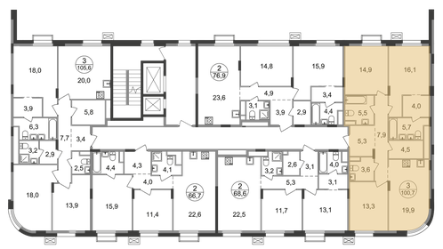 96 м², 3-комнатная квартира 42 750 000 ₽ - изображение 99