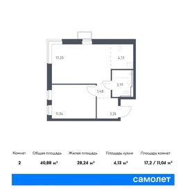 40,8 м², 1-комнатная квартира 7 773 374 ₽ - изображение 25