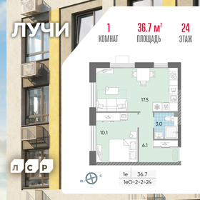 40 м², 1-комнатная квартира 17 800 000 ₽ - изображение 93