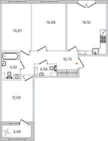Квартира 78 м², 3-комнатная - изображение 1