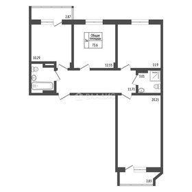 79,4 м², 3-комнатная квартира 5 950 000 ₽ - изображение 18