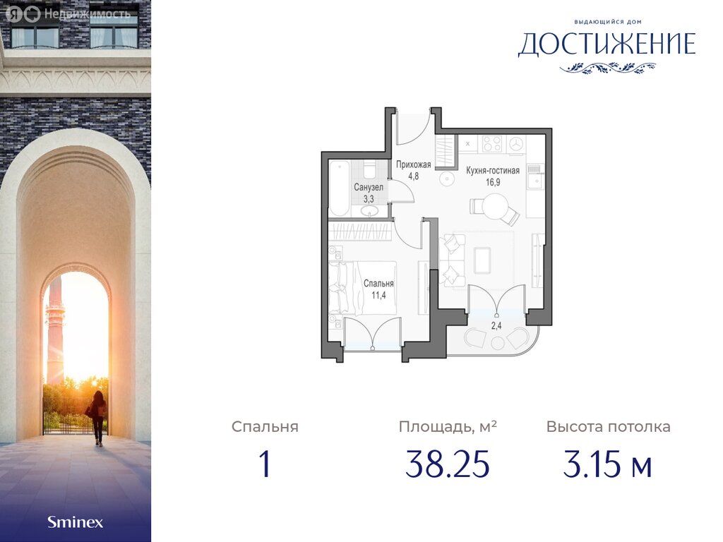 Варианты планировок дом «Достижение» - планировка 2