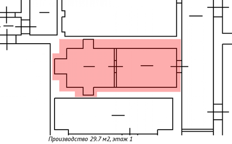 29,6 м², производственное помещение 23 650 ₽ в месяц - изображение 14