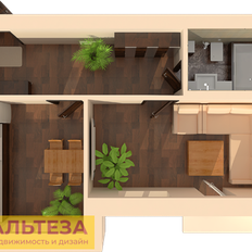 Квартира 55,2 м², 1-комнатная - изображение 4